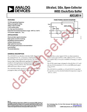 ADCLK914BCPZ-R7 datasheet  